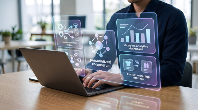 AI-powered personalized shopping platform with recommendation engine, customer preference analysis, product matching, and retail analytics dashboard.