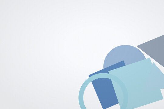Abstract geometric background in corporate blue geometric shapes