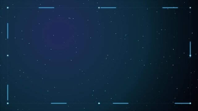 Seamless frame border animation for celebrations, Christmas or New Year. Seamless looped animation motion graphic.