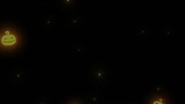 Terrifying Halloween atmosphere showing ghostly spirits creepy skulls bloody candles crawling spiders sinister pumpkins dark magic haunted forest cinematic animation stock footage horror background ef