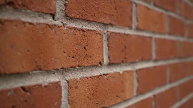 Close-up of red brick wall, close-up of red brick wall texture