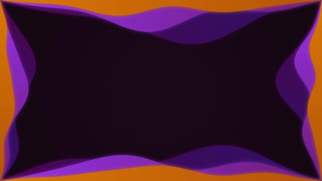 Colorful abstract wavy border frame animation. Dynamic loop of wavy frame or border motion graphics