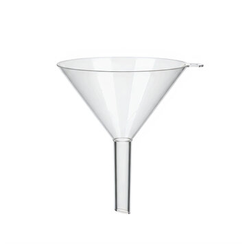 Shiny metal kitchen funnel