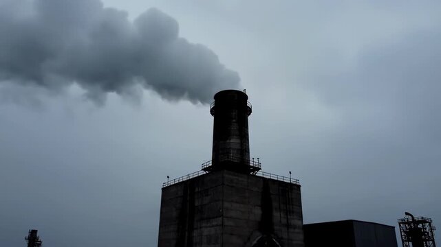 Smoke emission from factory chimneys, actual photos of smoke coming out of factory chimneys