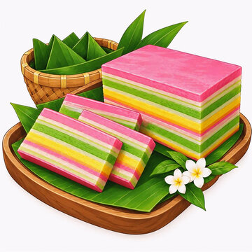 cake with llayer colourfull