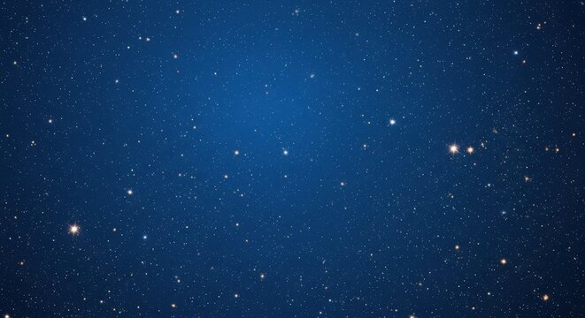 Deep Blue Night Sky Filled with Countless Stars.