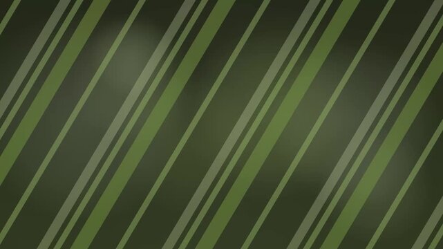 Abstract Green Diagonal Stripes Looping Motion Graphic Background