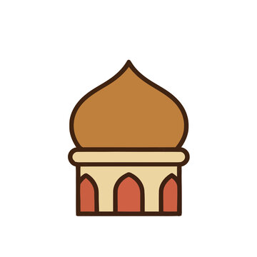 Mosque dome illustration
