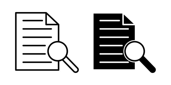 Case studies icon flat outline in black