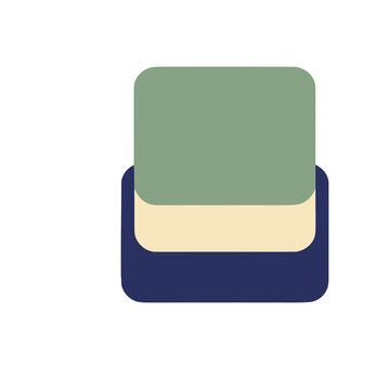Three layered rounded rectangles