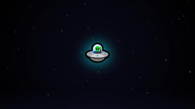 UFO plane illustration video