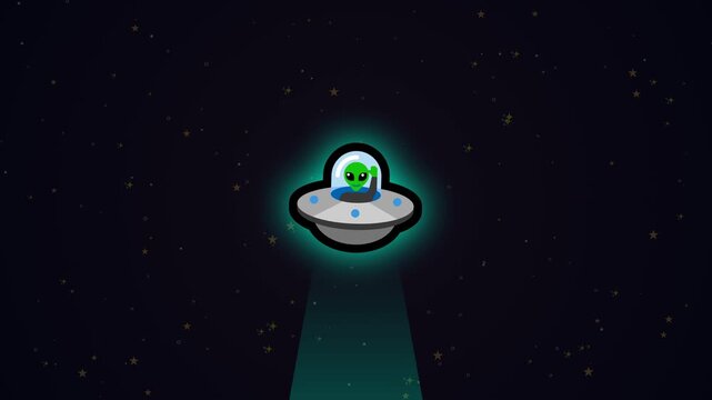 UFO plane illustration video