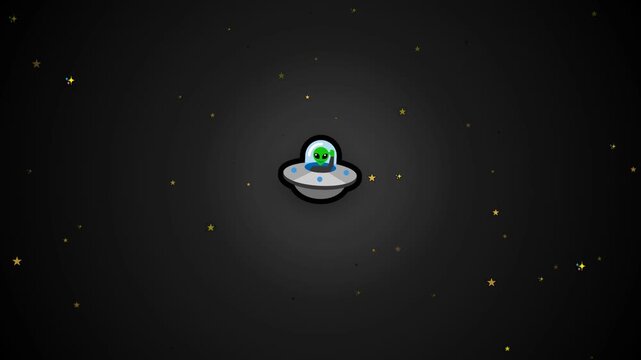 UFO plane illustration video