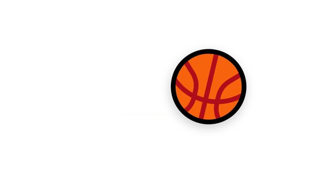 basketball sports illustration video