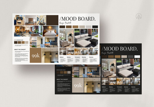 Brand Style Interior Product Design Mood Board Template