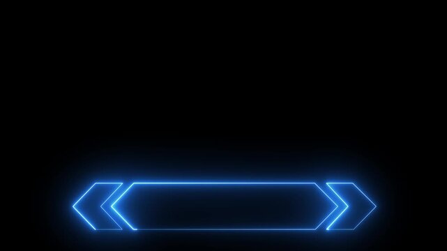 Lower third neon line animation title. Simple and easy to use ,futuristic design lower third banner animation. Broadcast news lower third banner 4k motion graphics animation.