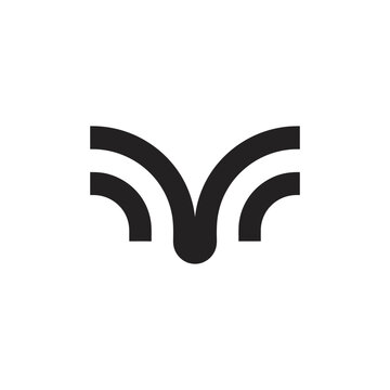 TYR Logo Abstract Minimalist Design Black And White