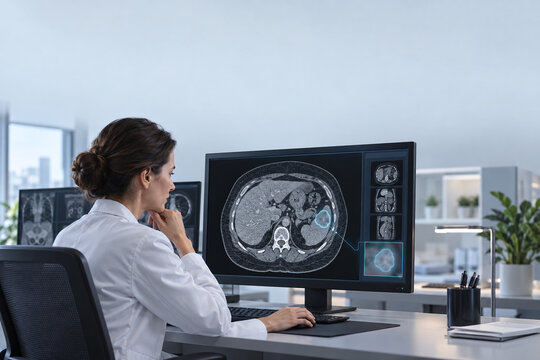 Artificial Intelligence Assists Radiologist Reviewing Abdominal CT Scan