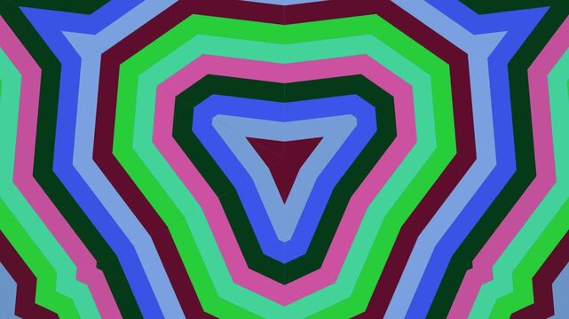 Abstract Geometric Kaleidoscopic Pattern in Vibrant Colors - Symmetry Motion