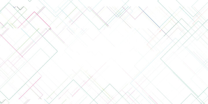Abstract geometric pattern of thin intersecting lines in pastel colors on a white background vector illustration