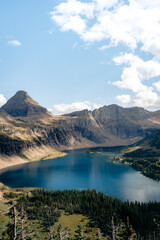 Fototapeta premium Turquoise Hidden Lake Seen From Above