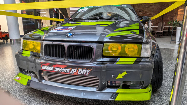 Grodno, Republic of Belarus. - August 15, 2026: BMW E36 drift car.