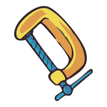 C Clamp Tool Icon