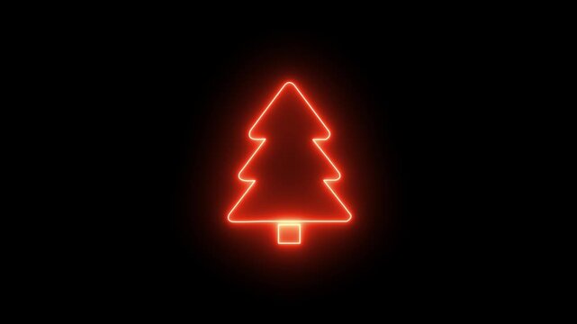 Christmas tree icon for holiday decoration, winter celebration, pine tree symbol, Xmas festival