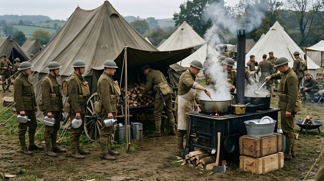 American World War I field kitchen