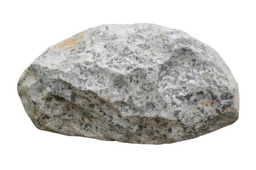 Fototapeta premium Studio style rough gray stone rock isolated cutout