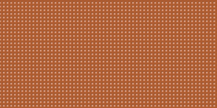 Seamless geometric pattern featuring small white polka dots on a warm terracotta orange background for minimalist design projects and digital textures
