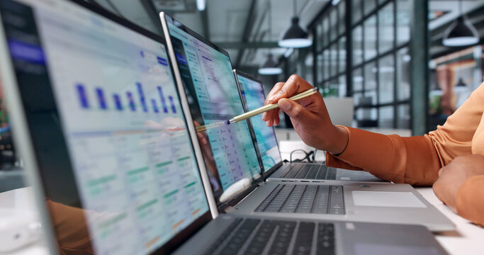 Accounts Manager Carefully Reviews Overdue Invoices