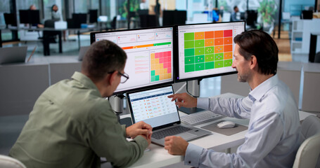 Vendor Manager And Colleague Using Software Platform