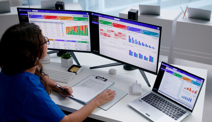 Pharmacovigilance Specialist Carefully Reviews Drug Safety Reports