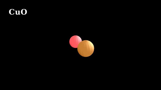 Copper Two Oxide CuO Molecular Structure