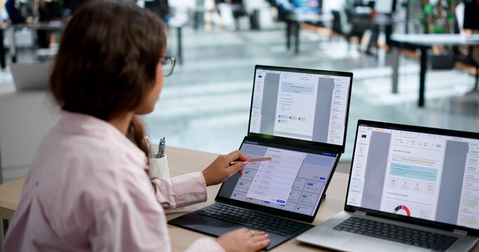 Office Manager Efficiently Organizing Digital Documents