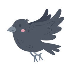 Obraz premium Crow Colored Illustration