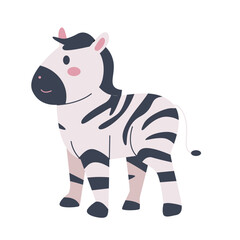Fototapeta premium Zebra Colored Illustration