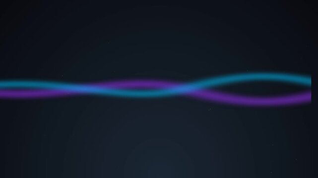 Glowing audio waveform oscillating and flatlining on a dark virtual interface for sound recognition