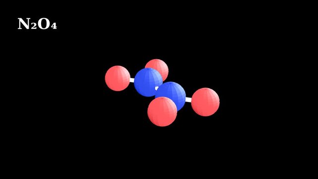 Dinitrogen Tetroxide N2O4 3D Molecular Structure