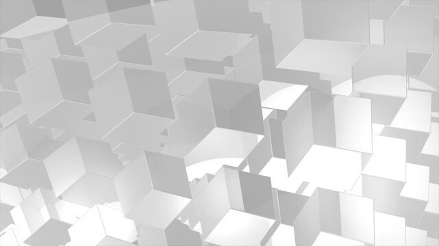 Animated white color simple and elegant diagonally moving parallel lines modern design geometrical background