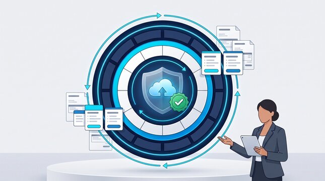 Recurring SaaS Subscription Billing Cycle and Software License Renewal with Circular Calendar Mechanism and Automated Cloud Payment Confirmation for Corporate Account Management and Web Service Plans