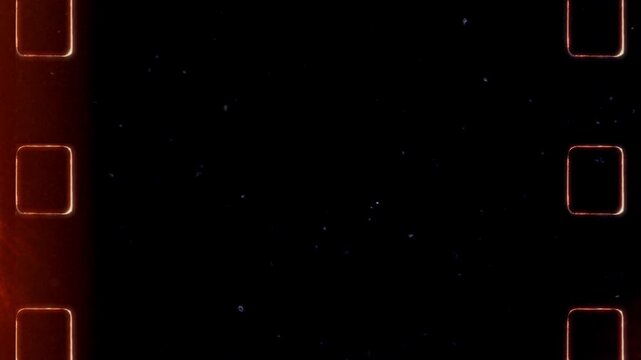 Super 8 Film Burn Overlay Transition Strip