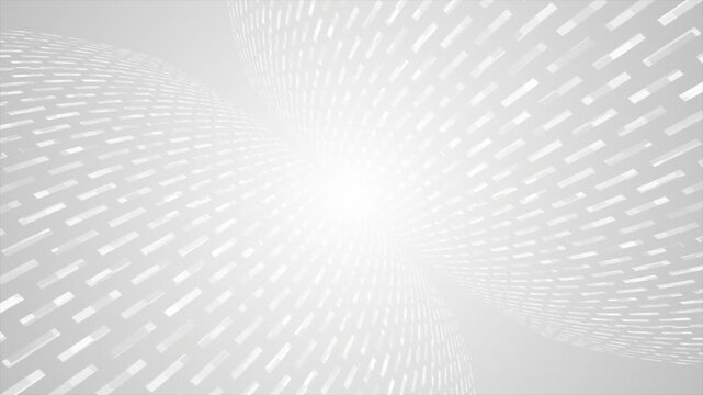 Animated white color rotating rectangular shapes hi tech design loop able futuristic seamless background for presentation