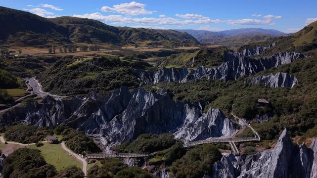 Epic 4K FPV Drone Flight Over Moshi Park Stone Forest in Sichuan, China