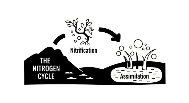 The Nitrogen Cycle Process Diagram.