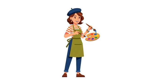 Female Artist Creative Character Design
