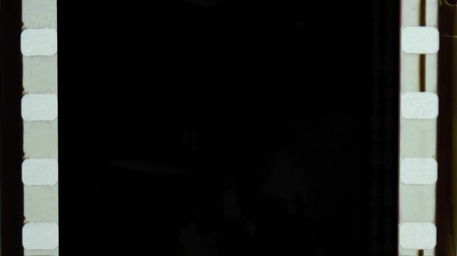 Super 8 Film Burn Overlay Transition Strip