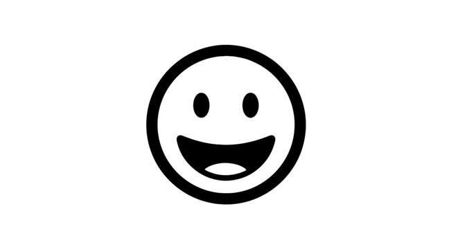 Smiling Face Emoticon Symbol Icon.