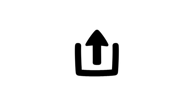 Upload icon symbol.